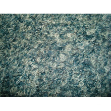 Espessura de agulha Single Terry Fleece Knitting tecido azul escuro